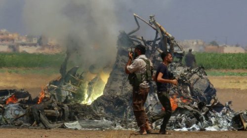 Сбит российский военно-транспортный вертолет Ми-8 в Сирии