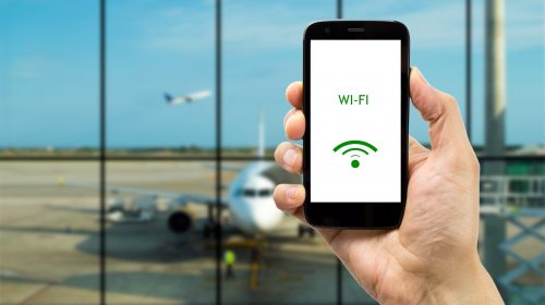 В Национальном аэропорту увеличили время бесплатного Wi-Fi до трех часов в сутки.