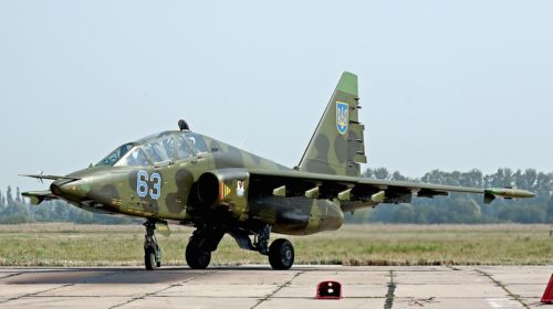 У украинского Су-25УБ вовремя отстрел фонаря