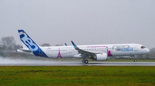 Первый полет Airbus A321LR