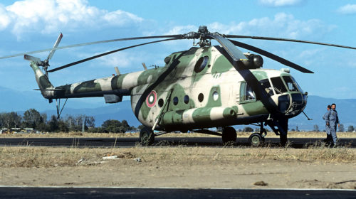 Военный вертолет упал в Болгарии