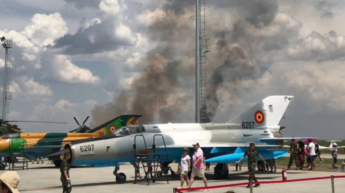 Истребитель МиГ-21 румынских ВВС разбился во время показательного выступления на юге страны