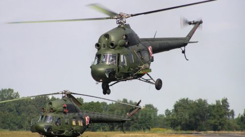 Военный вертолет Ми-2 разбился в Польше