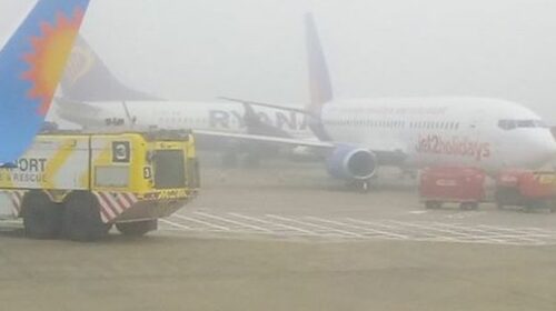 Два самолета столкнулись в английском аэропорту из-за тумана