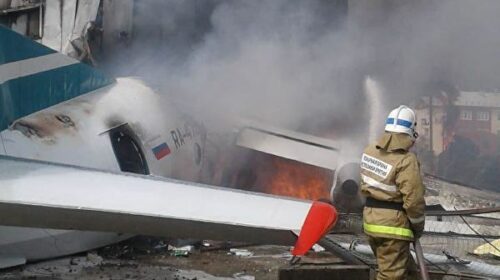 Ан-24 совершил жесткую посадку в Нижнеангарске. Есть жертвы. Видео пассажира