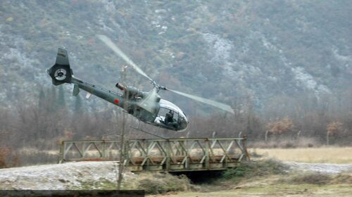 В Сербии упал военный вертолет