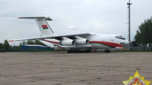 Ил-76МД доставил в Беларусь очередную партию гуманитарного груза из Китая