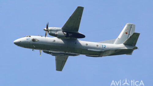 Самолет-облетчик Ан-26КПА над Минском