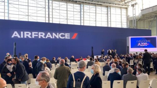 Air France принимает первый Airbus A220