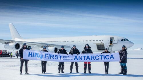 А340 в Антарктике