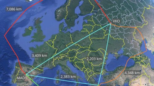 Самолет РФ с высланными дипломатами пролетел 15 тысяч километров через закрытое небо над ЕС