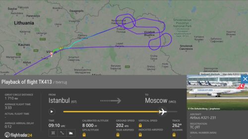 Почему самолет авиакомпании Turkish Airlines кружил в воздушном пространстве Беларуси около часа?