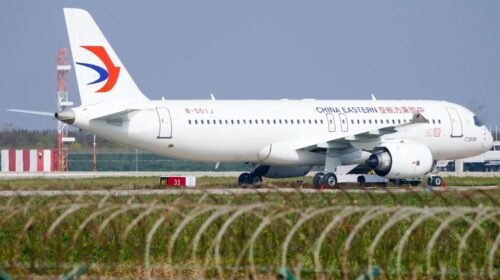 Первый COMAC C919 для China Eastern засветился в аэропорту Шанхая