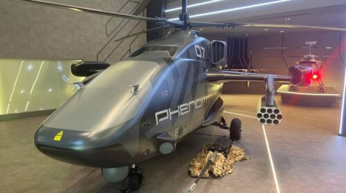 На оружейном салоне IDEX-2023 показали макет беспилотного боевого вертолета соосной схемы Phenom для ВВС ОАЭ