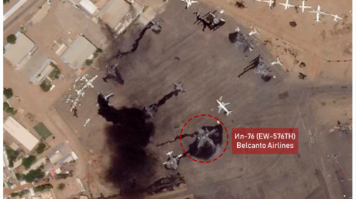 Ил-76ТД Belcanto Airlines пострадал во время попытки вооружённого госпереворота в Судане