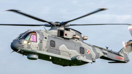 Первый противолодочный вертолет AW101 «Merlin» для ВМС Польши прибыл к заказчику