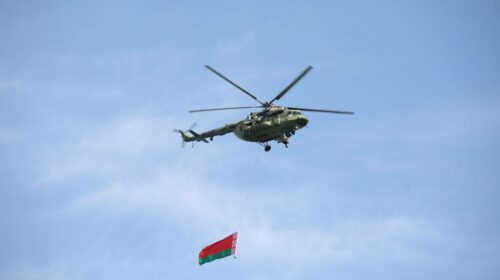 В небе над Минском прошла репетиция воздушного военного парада, посвященного 80-летию Победы в Великой Отечественной войне