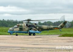 В Беларусь прибыла очередная партия из четырёх ударных вертолётов Ми-35М