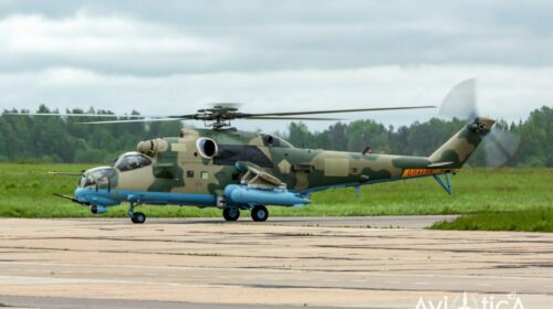 В Беларусь прибыла очередная партия из четырёх ударных вертолётов Ми-35М