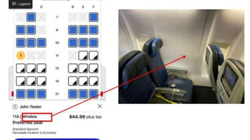 Пассажиры подали иски против Delta Airlines и United Airlines за продажу «места у окна» без окон, пишет DailyMail