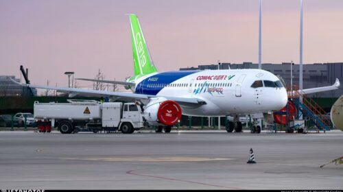 Первое фото укороченной версии китайского C919 Первое фото укороченной версии китайского C919