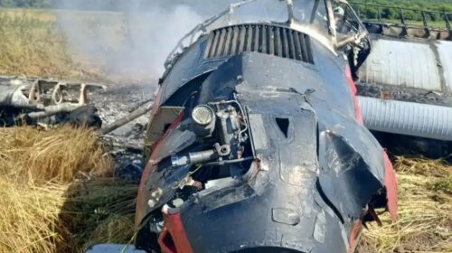 Ан-3 совершил жёсткую посадку и загорелся на Сахалине