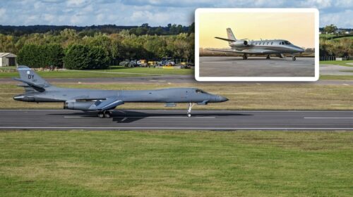 Бизнес-джет VistaJet по ошибке сел на базе американских ВВС в Британии Бизнес-джет VistaJet по ошибке сел на базе американских ВВС в Британии